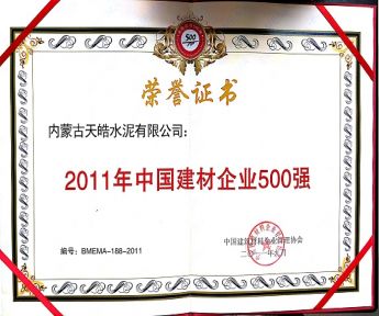 2011年中國建材企業500強